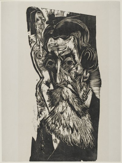 Retrato de Ludwig Schames, 1917-1918 de Ernst Ludwig Kirchner